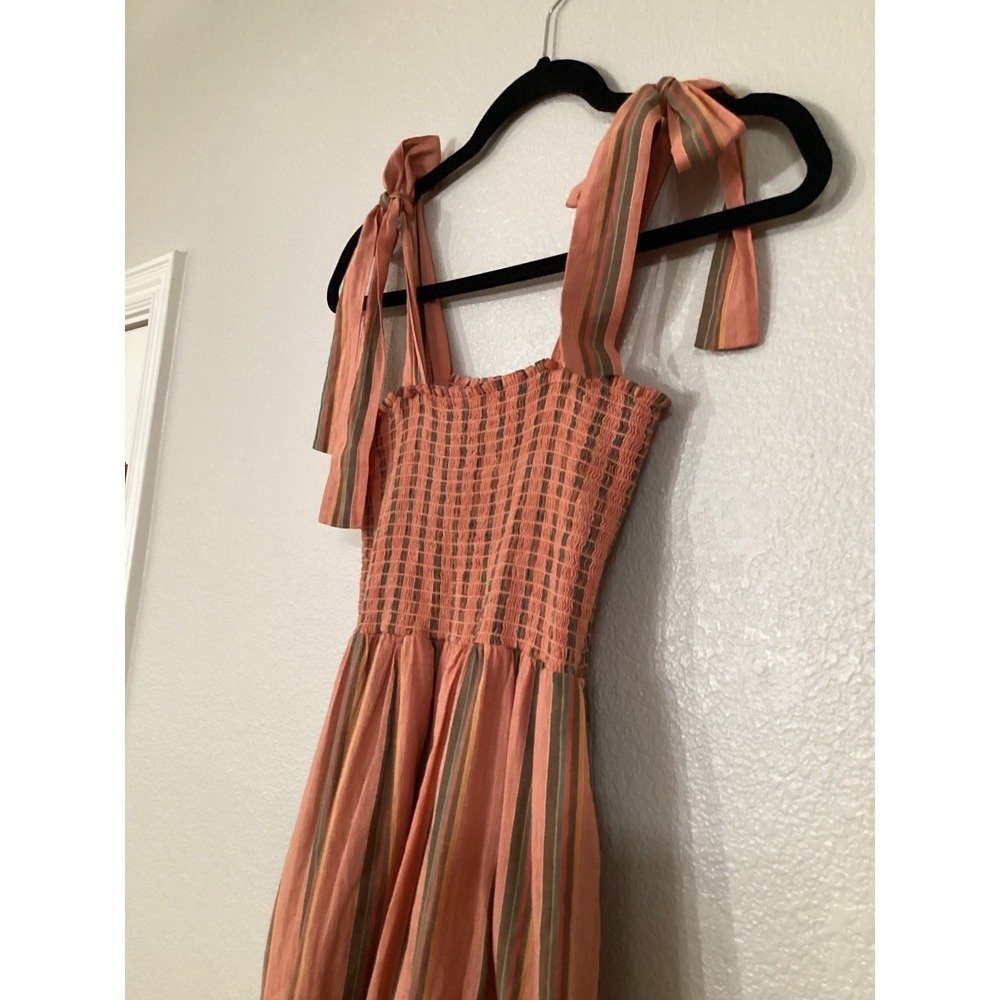 XĂrena Lorraine Dressâ Terracotta Stripe | XS | Made in USA - Picture 7 of 11